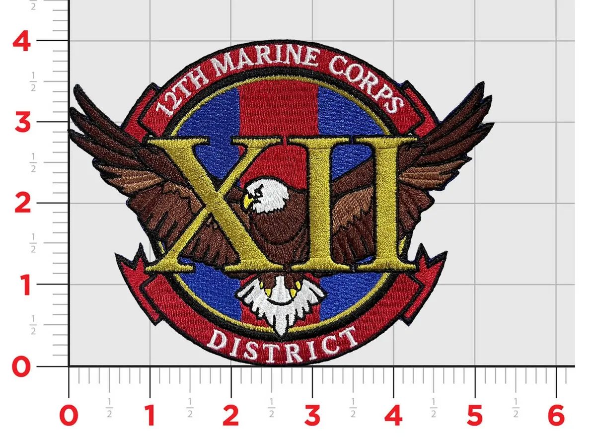 Officially Licensed Usmc 12Th Recruiting District Patch 1