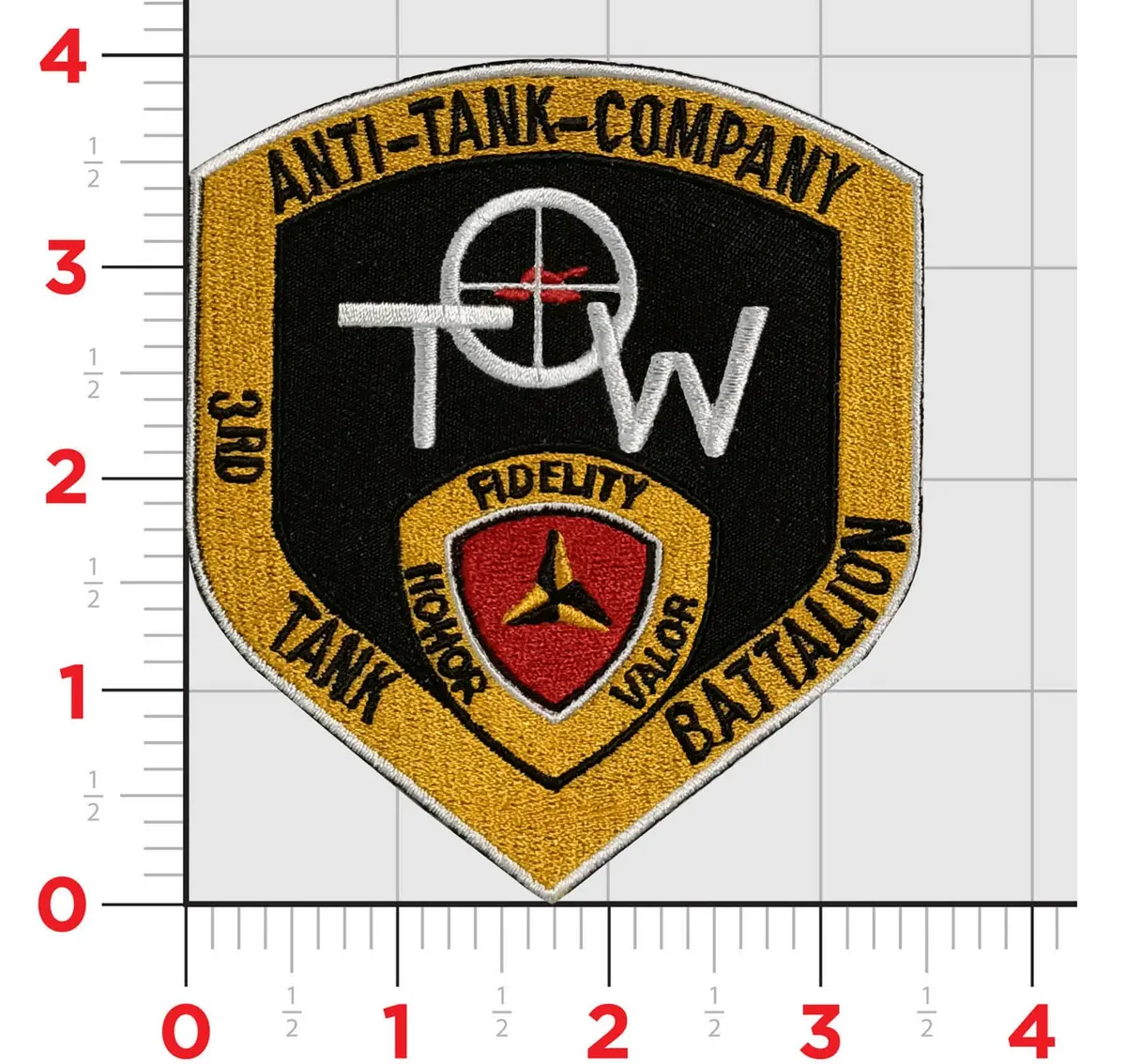 Officially Licensed Usmc 3Rd Marines 3Rd Tank Bn Anti-Tank Company Patch 1