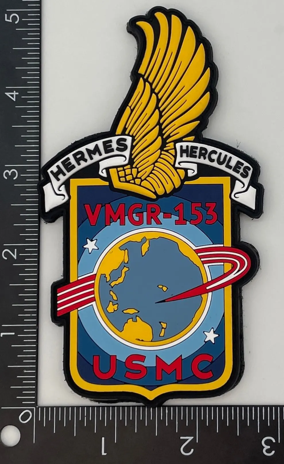 Officially Licensed Usmc Vmgr-153 Hermes Hercules Pvc Patch 2