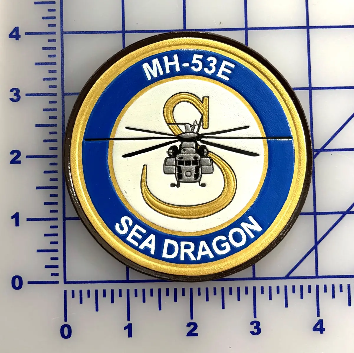 Official Mh-53E Sea Dragon Leather Shoulder Patch 1