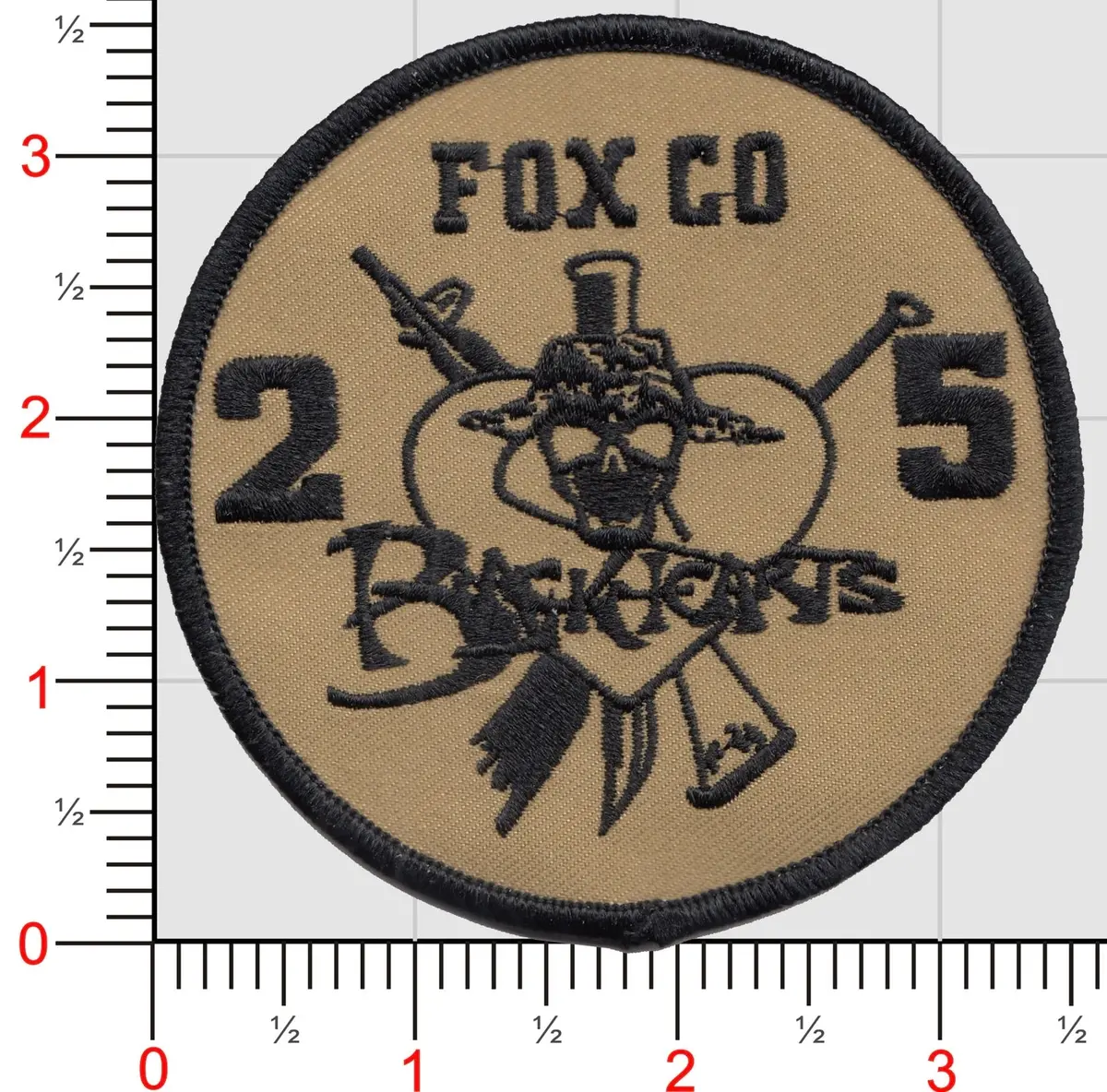 Officially Licensed Usmc 2Nd Bn 5Th Marines Blackhearts Patch 1