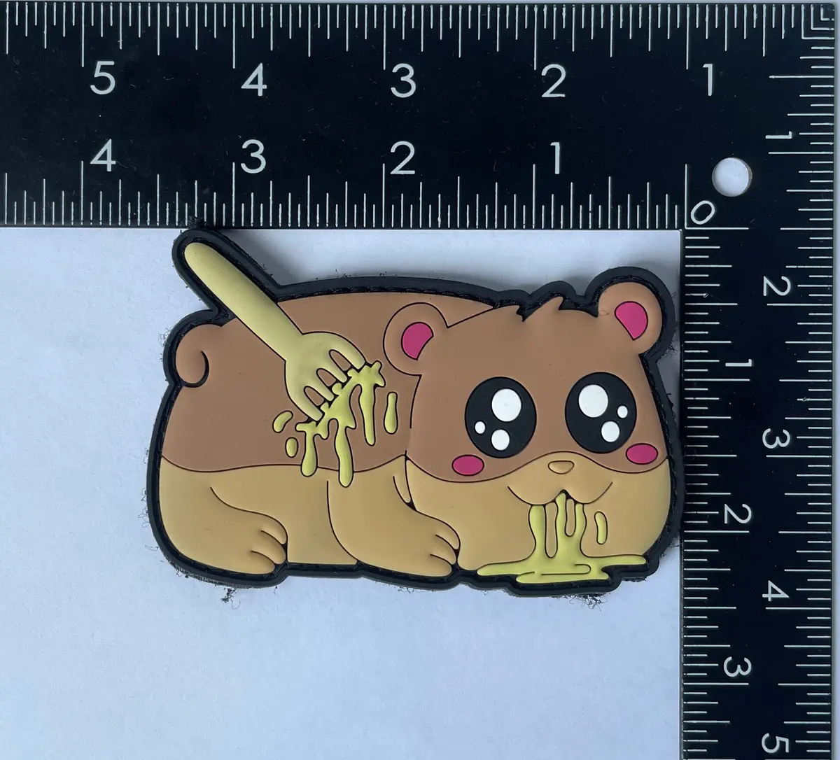 Hamster Aka Chicken Cordon Bleu Pvc Patch 1