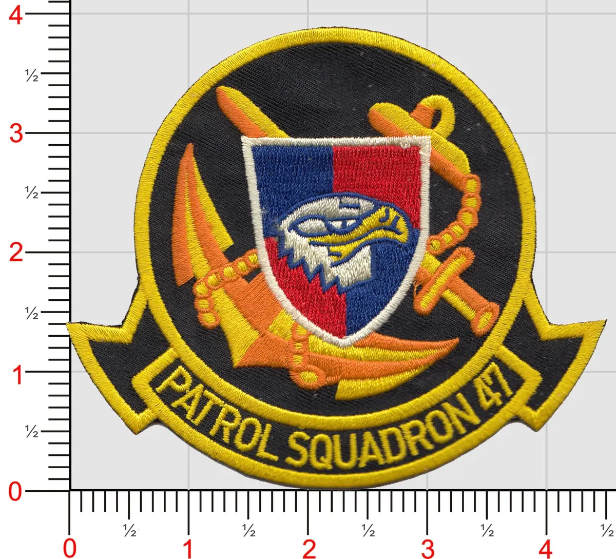 Officially Licensed Us Navy Vp-47 Golden Swordsmen Patch (Vp-47) 1