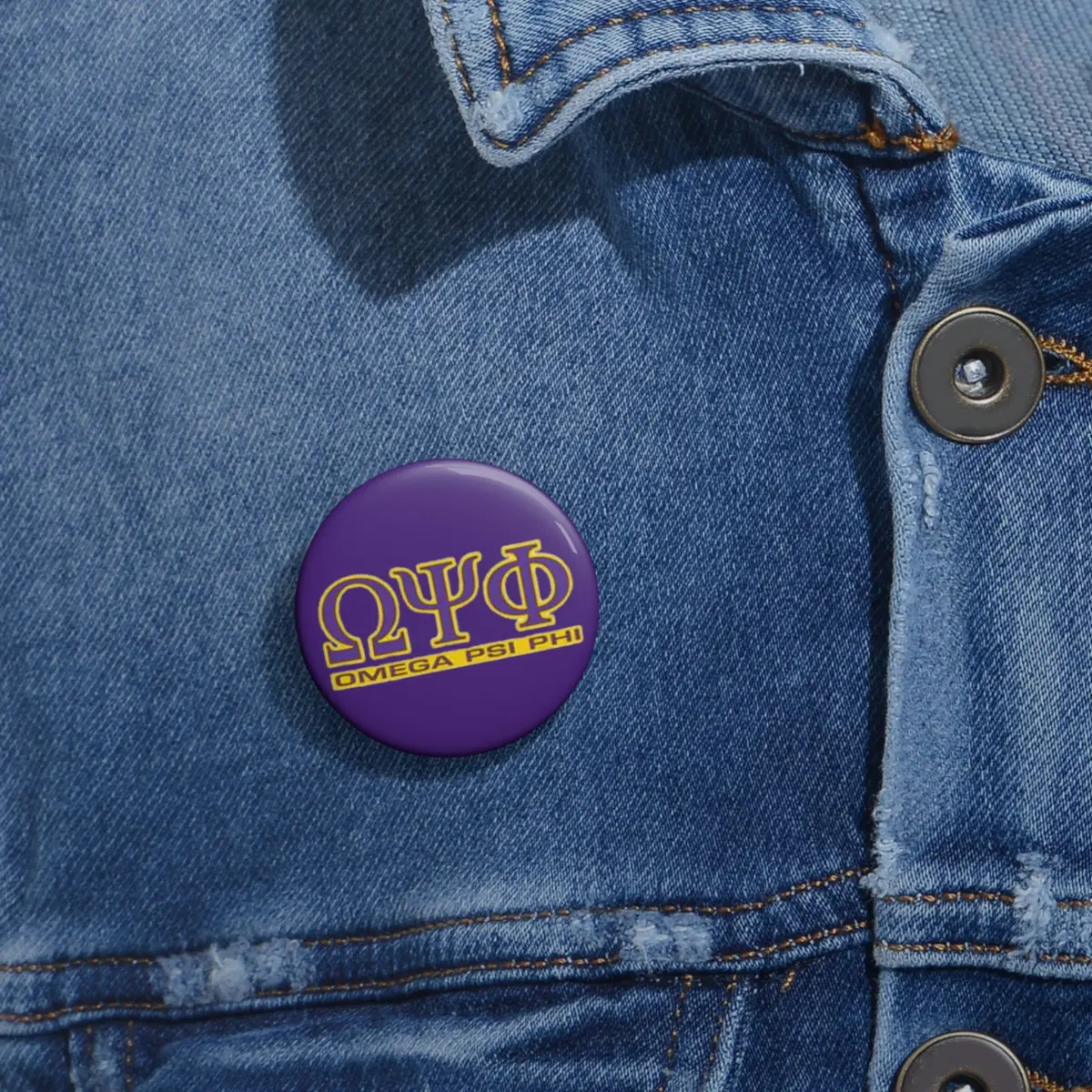 Omega Psi Phi Custom Pin Buttons 1