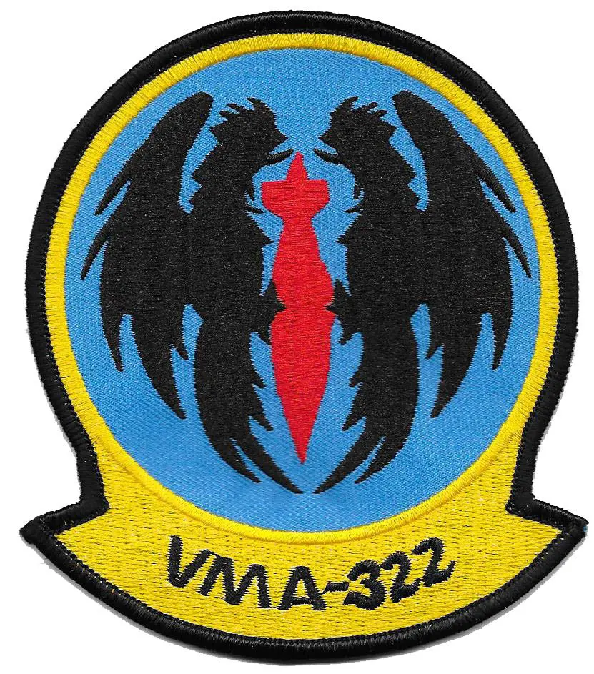Officially Licensed Usmc Vma-322 Fighting Gamecocks Patch 1