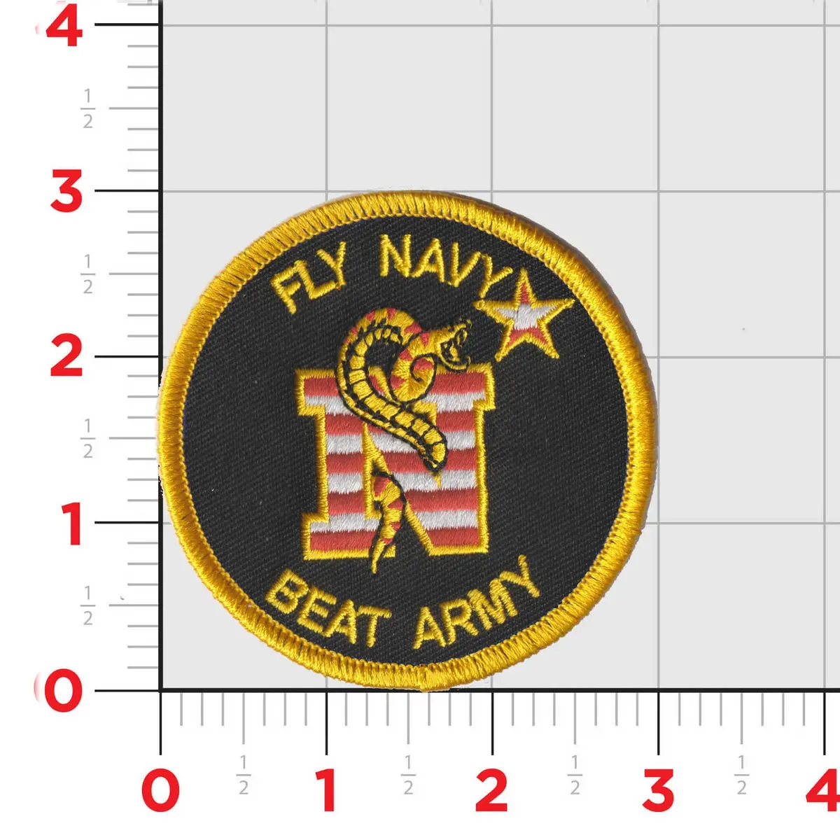 Officially Licensed Fly Navy Beat Army Patch 1