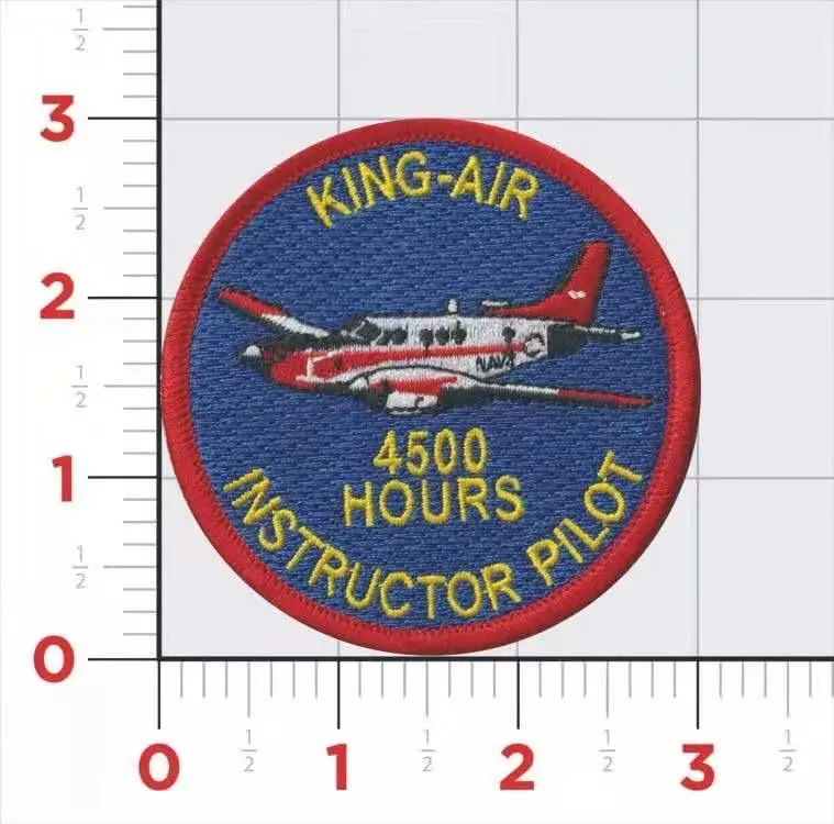 Us Navy King-Air 4500 Hour Patch 1