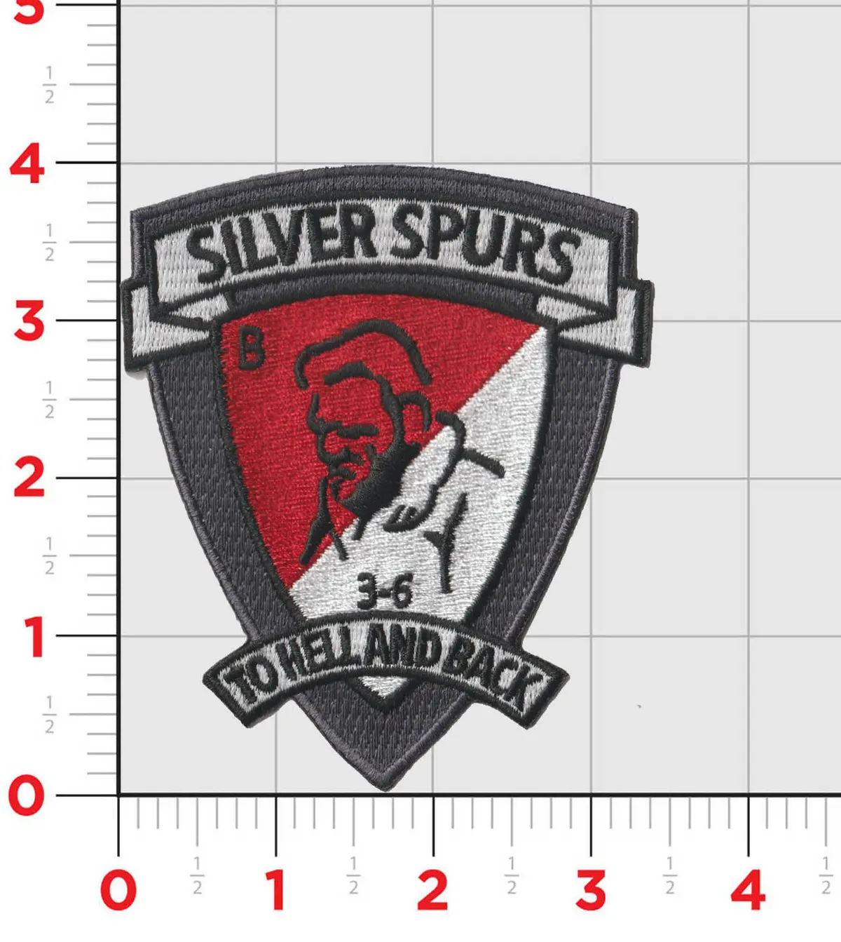 Us Army B Troop 3/6 Cav Silver Spurs Patch (3/6) 1