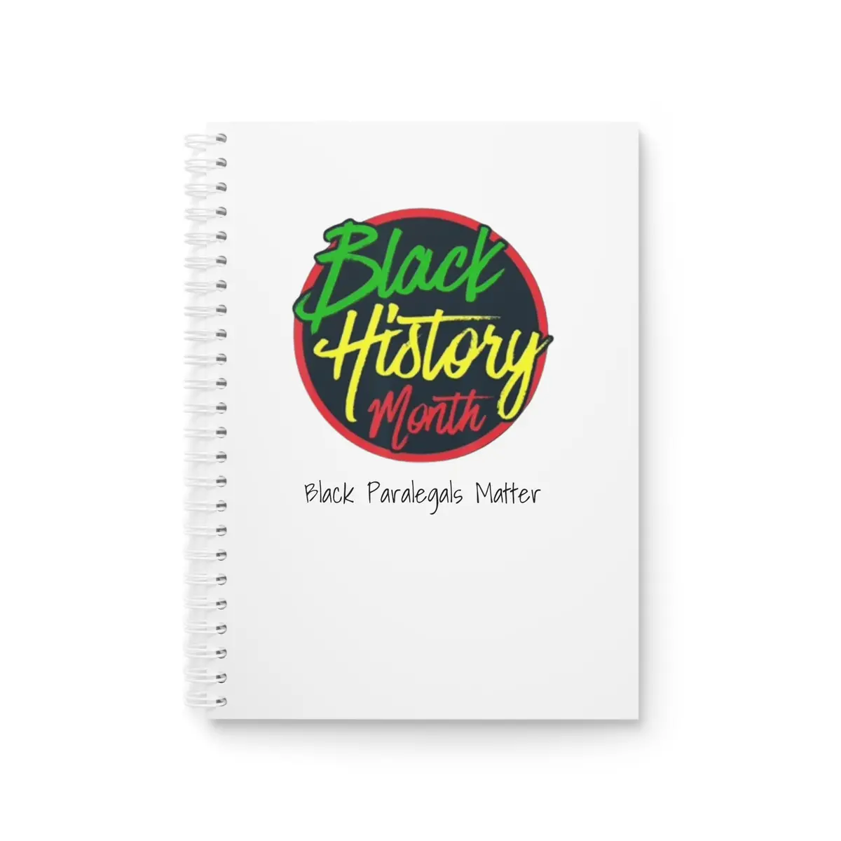 Black Paralegals Matter Spiral Notebook 1