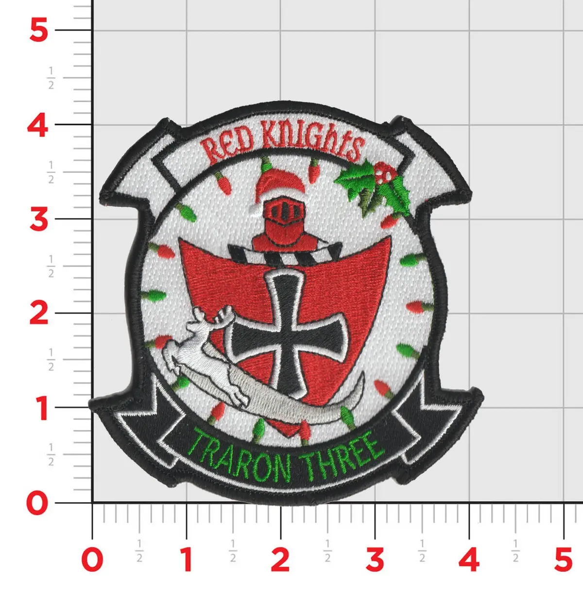 Official Vt-3 Red Knights Christmas Patches 1