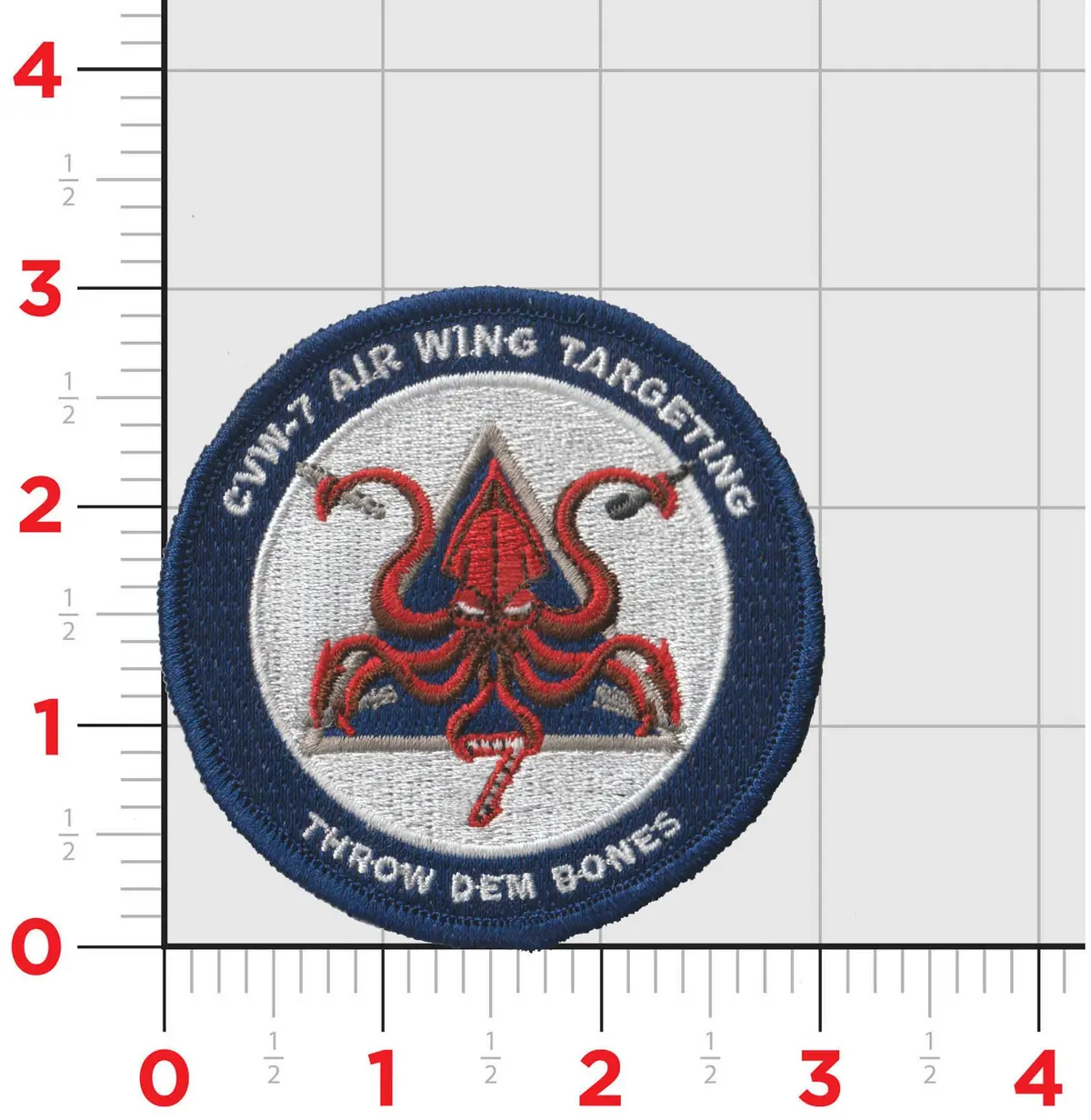 Official Carrier Air Wing Cvw-7 Targeting Patches 1
