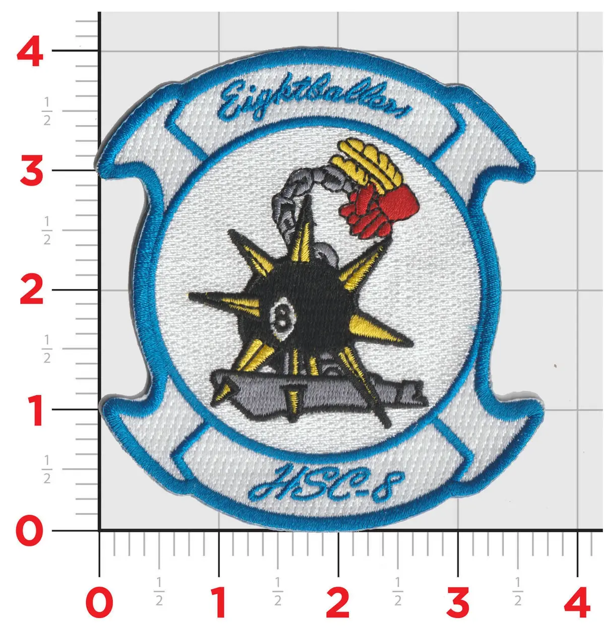 Officially Licensed Us Navy Hsc-8 Eightballers Throwback Patches 1