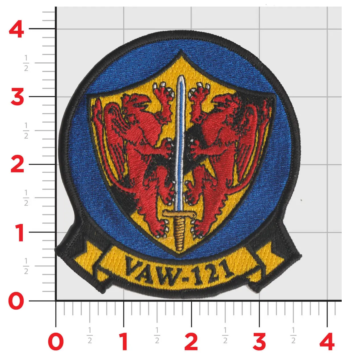 Officially Licensed Us Navy Vaw-121 Blue Tails Squadron Patch 1
