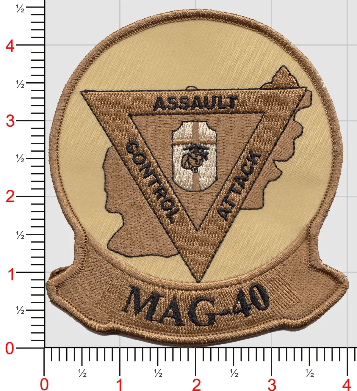 Officially Licensed Usmc Marine Aircraft Group Mag 40 Patch 1