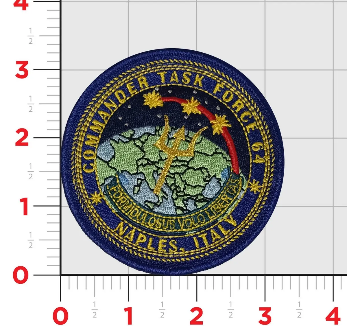 Officially Licensed Commander Task Force 64 Naples Italy Patch 1