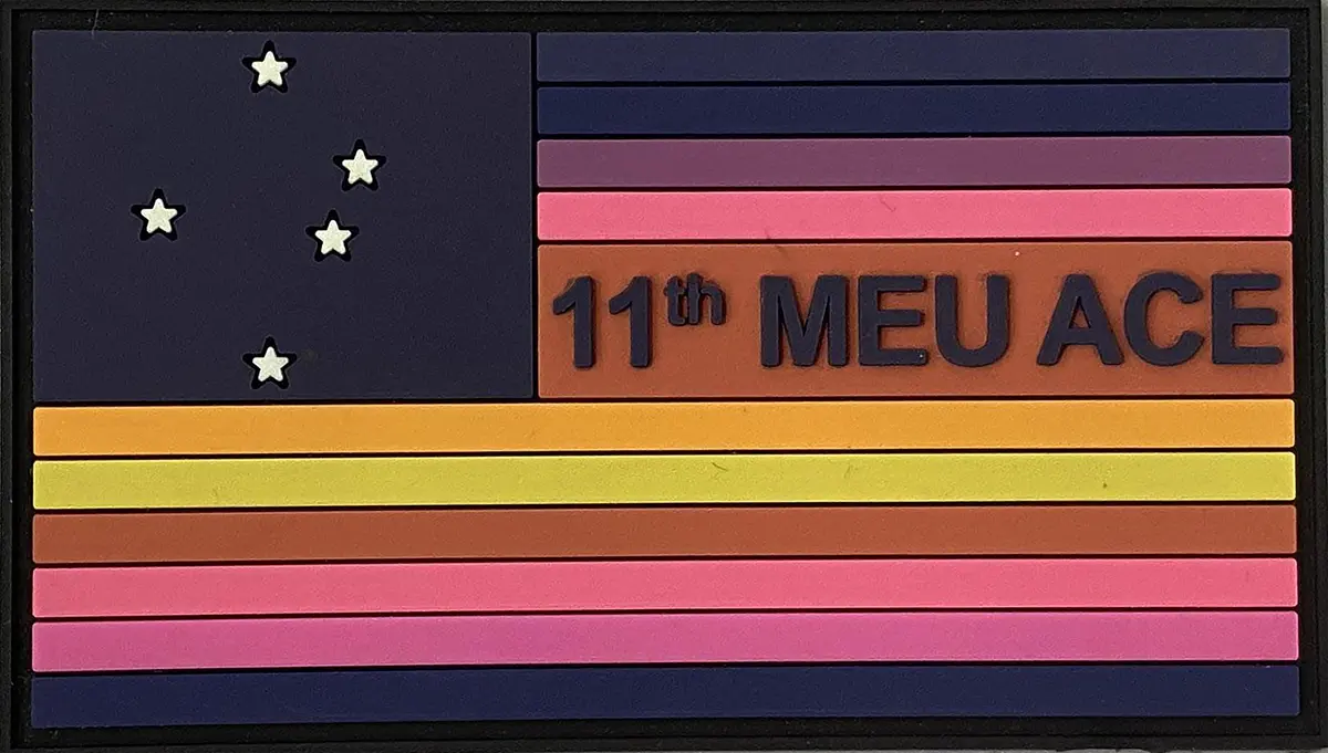 11Th Meu Ace Pvc Flag Patch 1