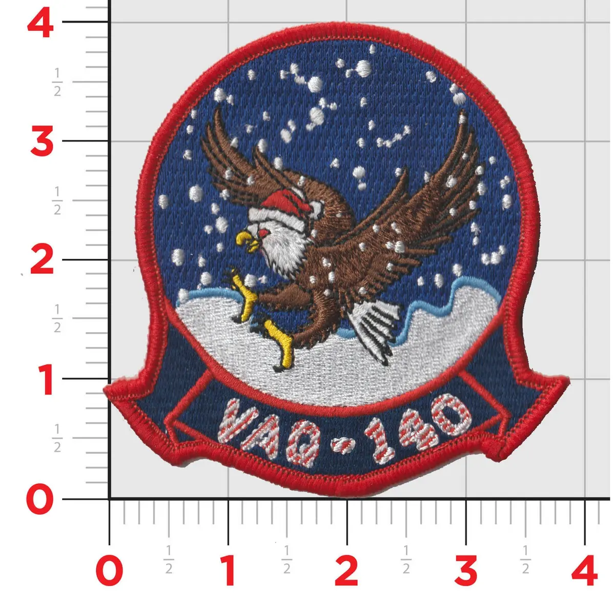 Official Vaq-140 Patriots Christmas Patches 1