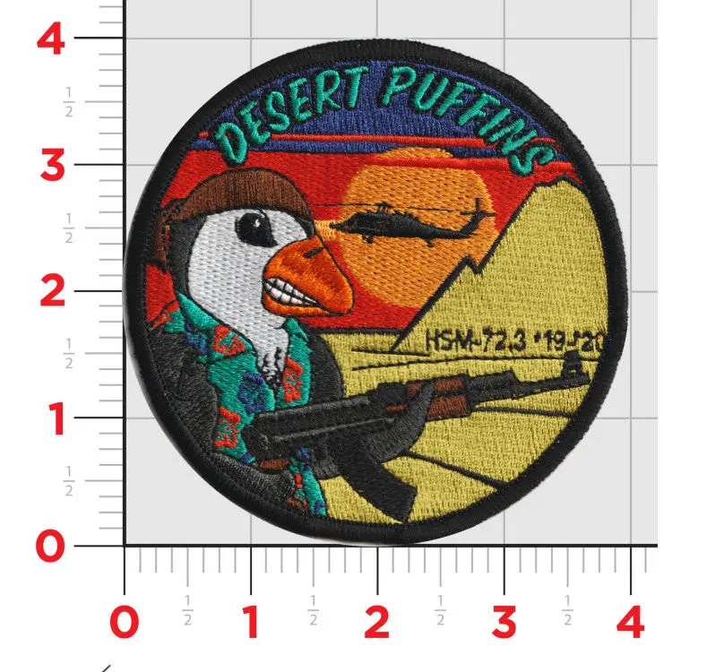 Official Hsm-72.3 Desert Puffins Patch 1