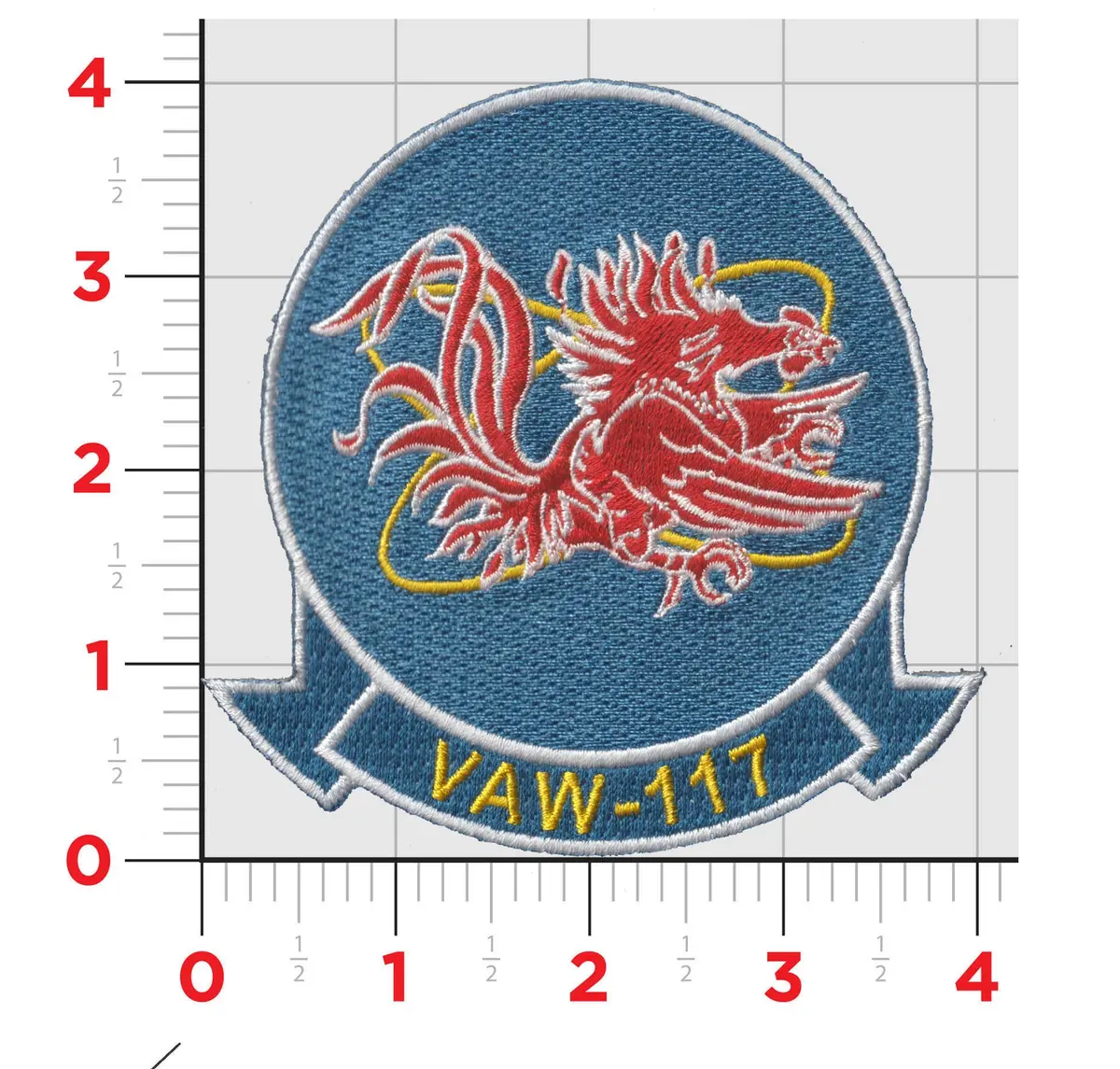 Officially Licensed Us Navy Vaw-117 Atomic Chicken Patch 1