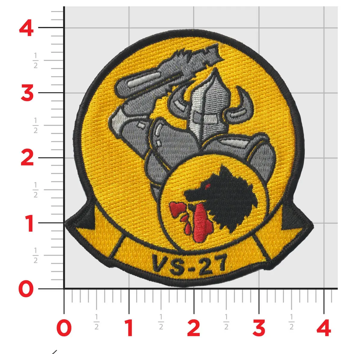 Officially Licensed Us Navy Vs-27 Seawolves Squadron Patch 1