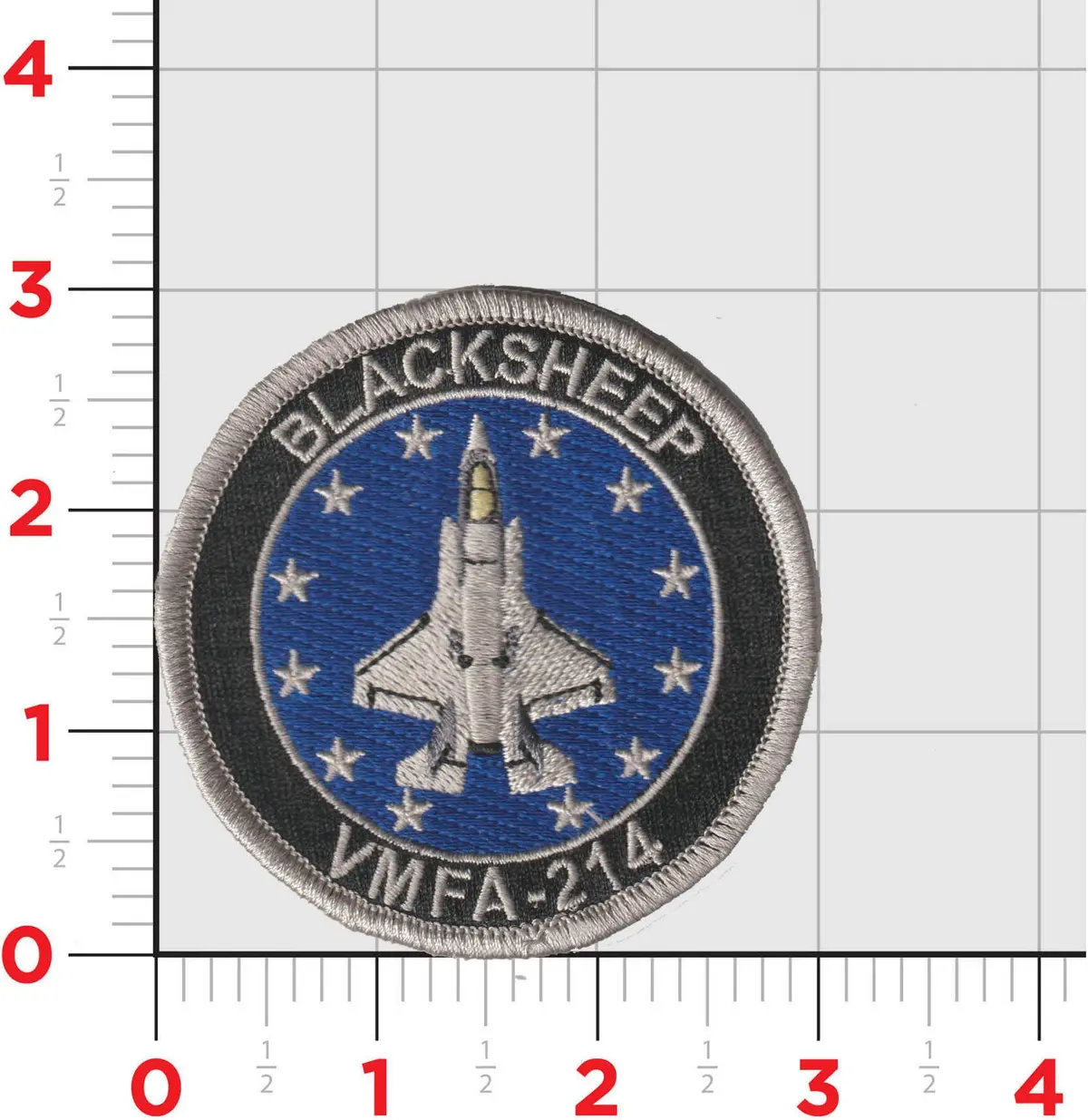 Official Vmfa-214 Blacksheep F-35 Flightline Qual Shoulder Patches 1