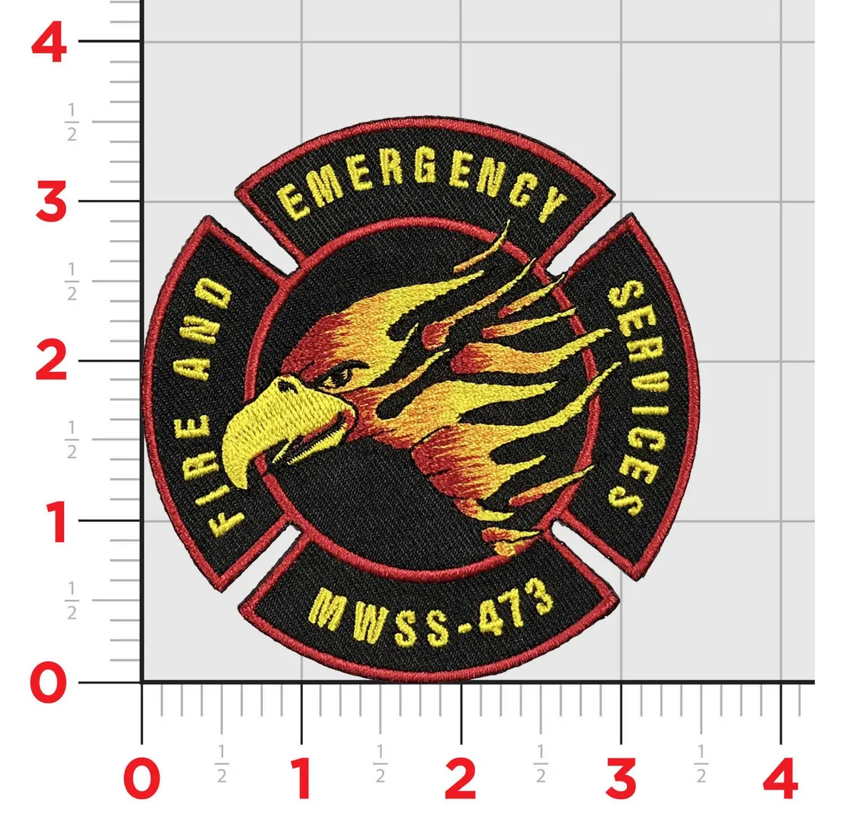 Official Mwss-473 Fire And Emergency Services Patch 1
