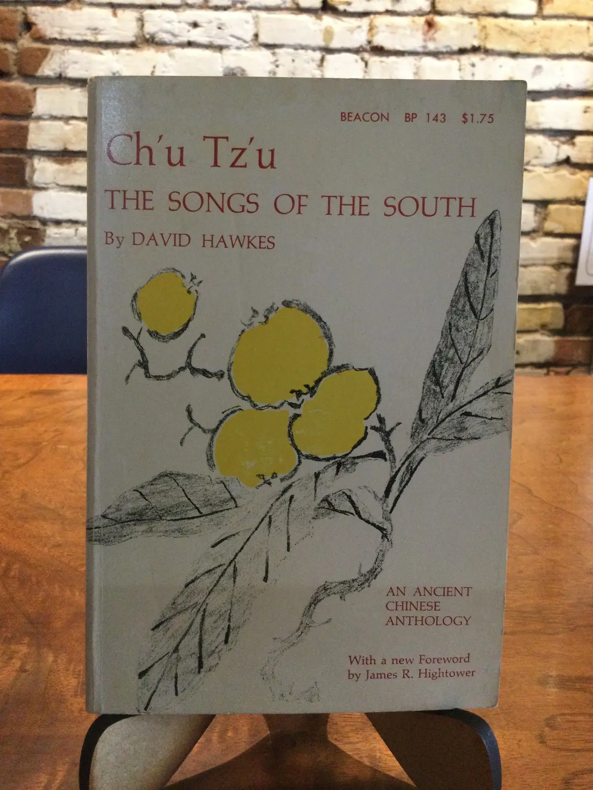 Hawkes, David (Ed.): Ch'u Tz'u: The Songs Of The South [Used Paperback] 1