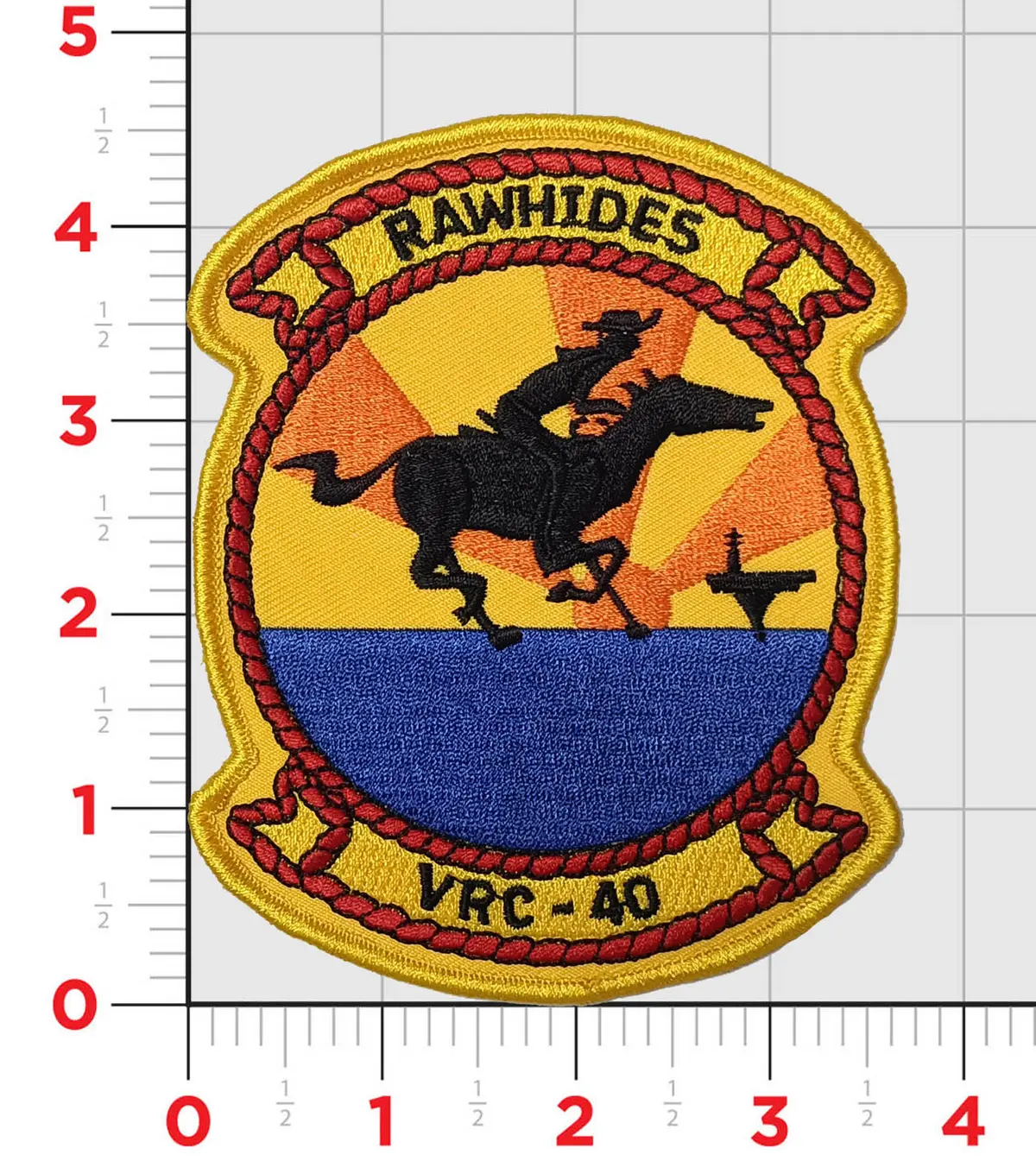Officially Licensed Us Navy Vrc-40 Rawhides Squadron Patches 1