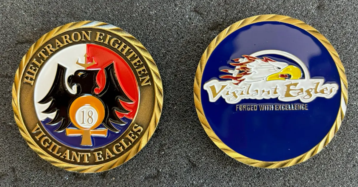 Official Ht-18 Vigilant Eagles Coin 1