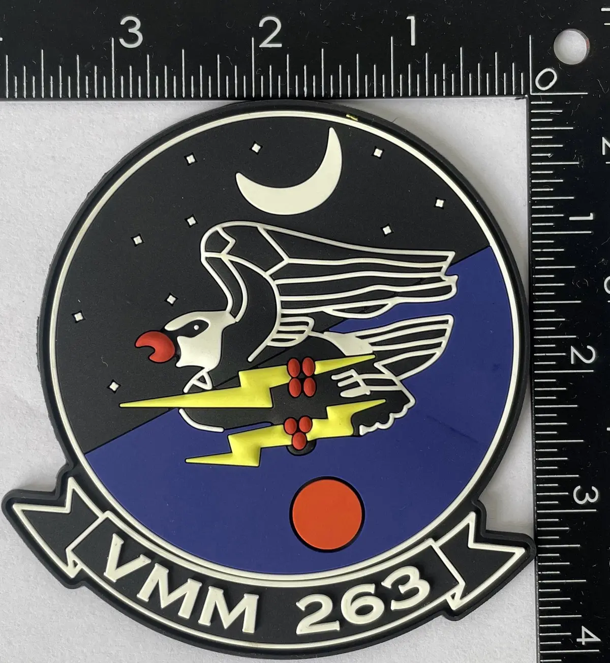 Officially Licensed Vmm-263 Thunder Chickens Pvc Glow Chest Patch 1