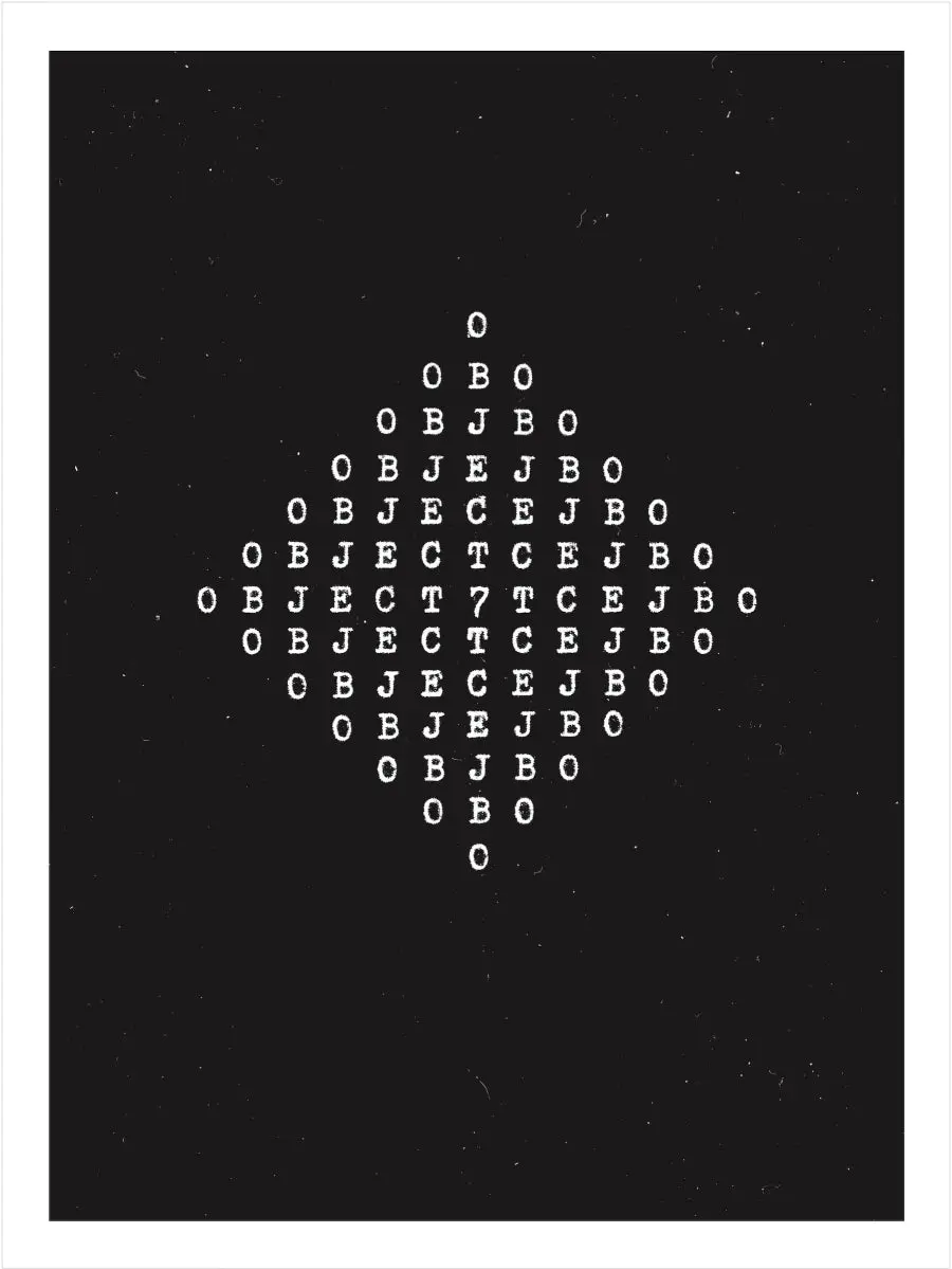 Goldsborough, Tilghman A.: Object 7 ( ,A Subject Loosely, ,Bundled In A Frame, ) 1