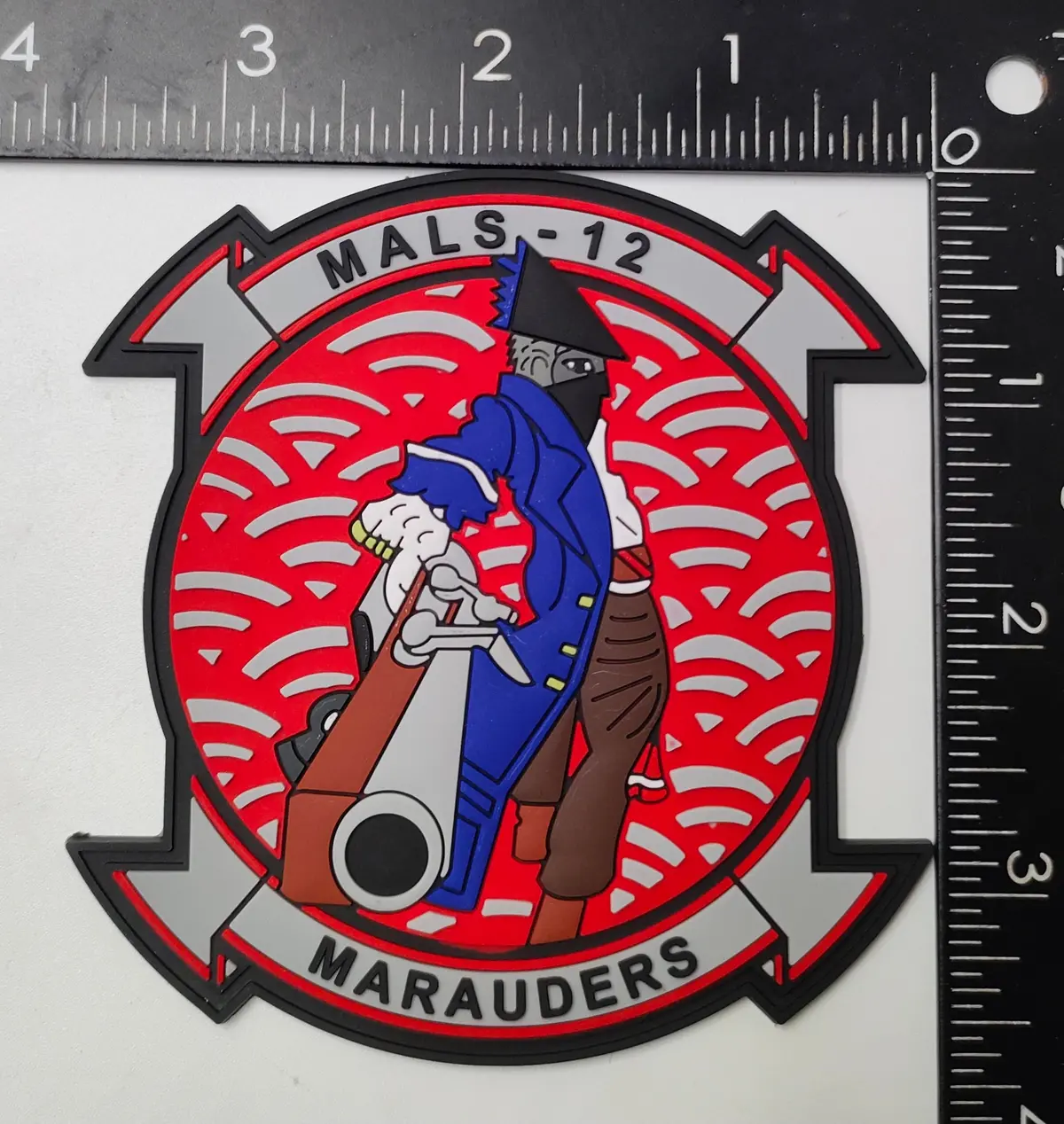 Official Mals-12 Marauders Pvc Patch 1