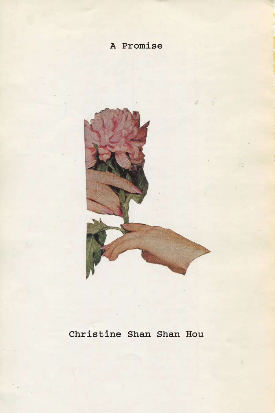 Hou, Christine Shan Shan: A Promise 1