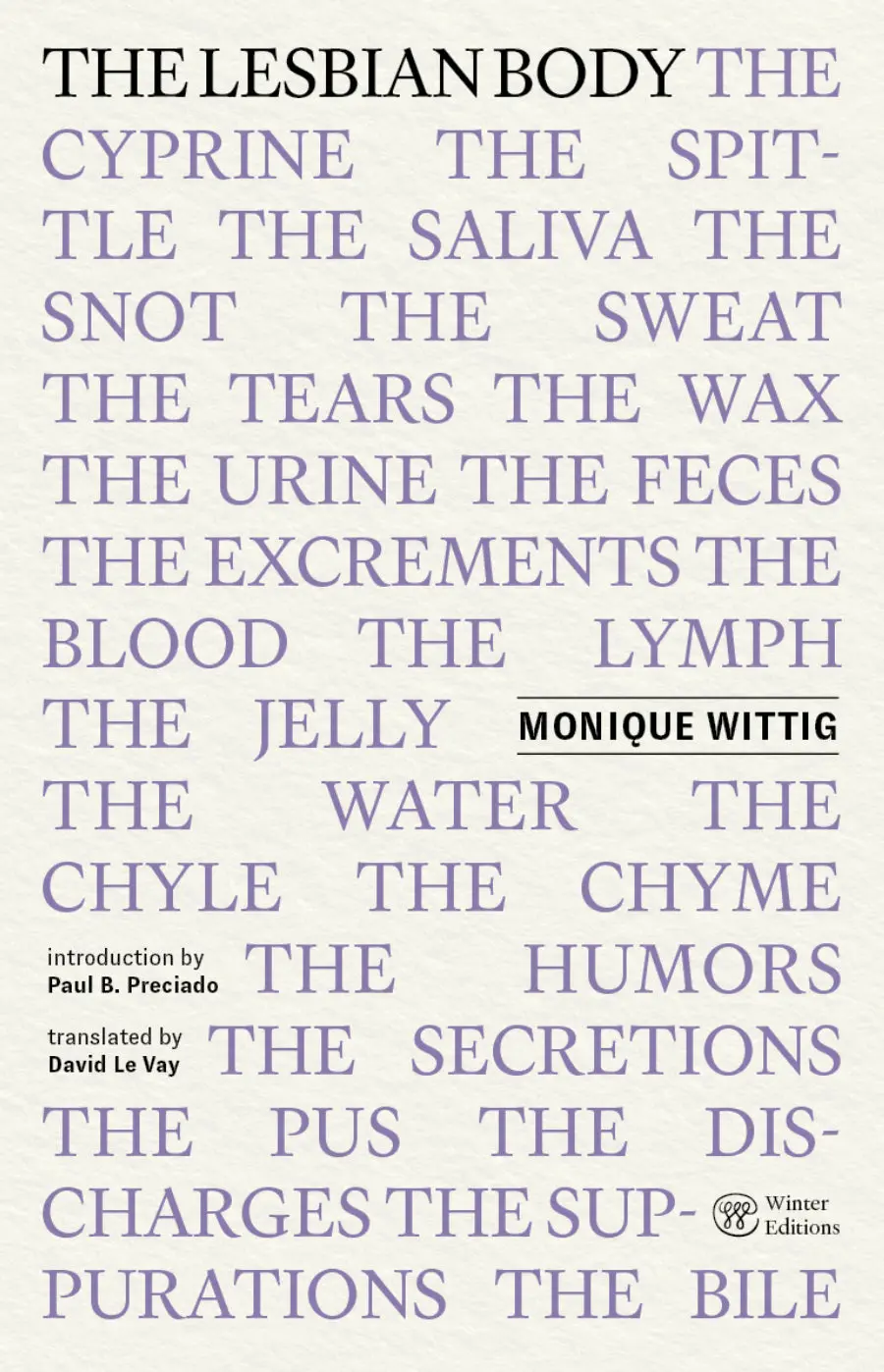 Wittig, Monique: The Lesbian Body 1
