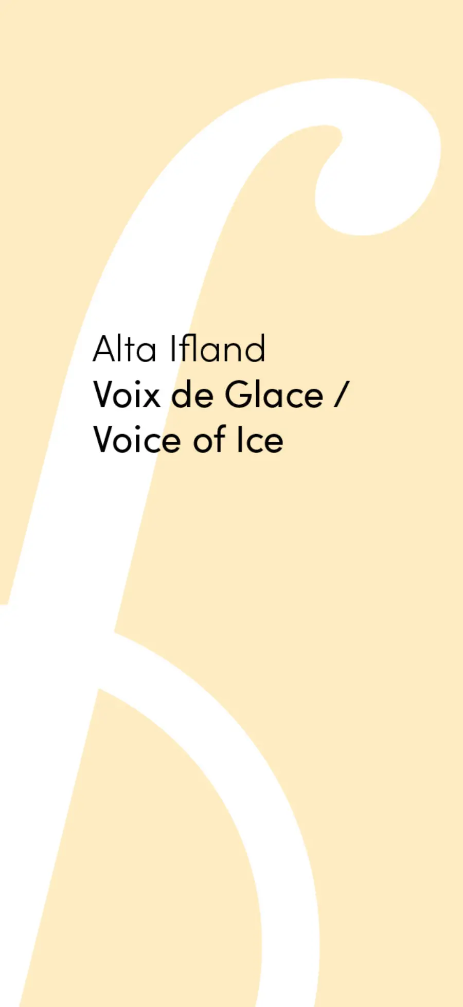 Ifland, Alta: Voix De Glace / Voice Of Ice 1