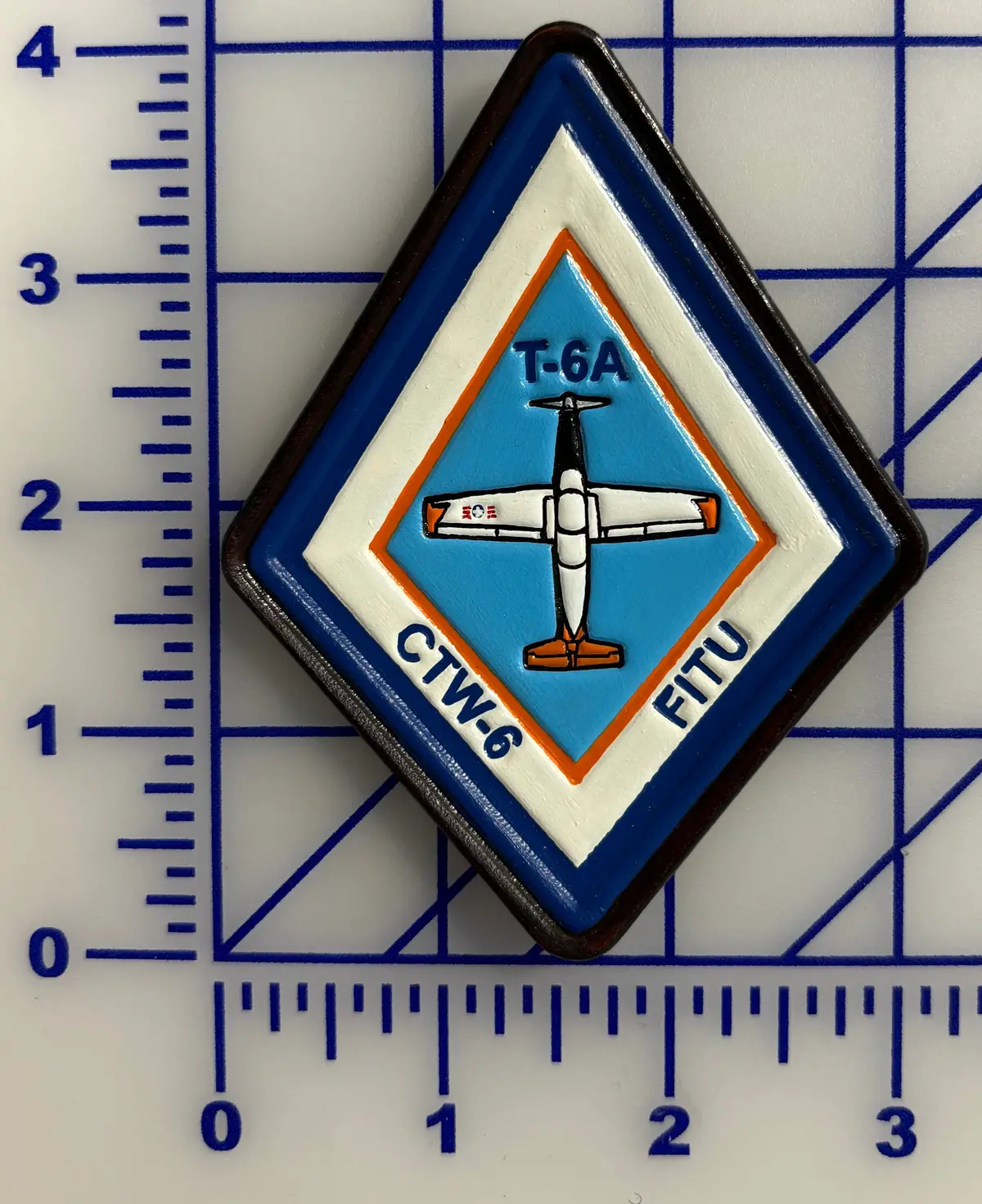 Officially Licensed Training Wing Tw-6 Fitu T-6A Leather Patch 1