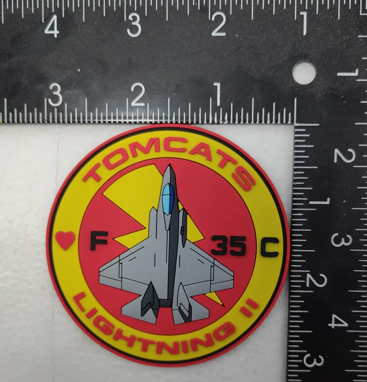 Official Vmfa-311 Tomcats F-35C Pvc Shoulder Patch 1
