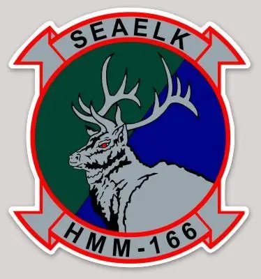 Officially Licensed Usmc Hmm-166 Seaelks Sticker 1