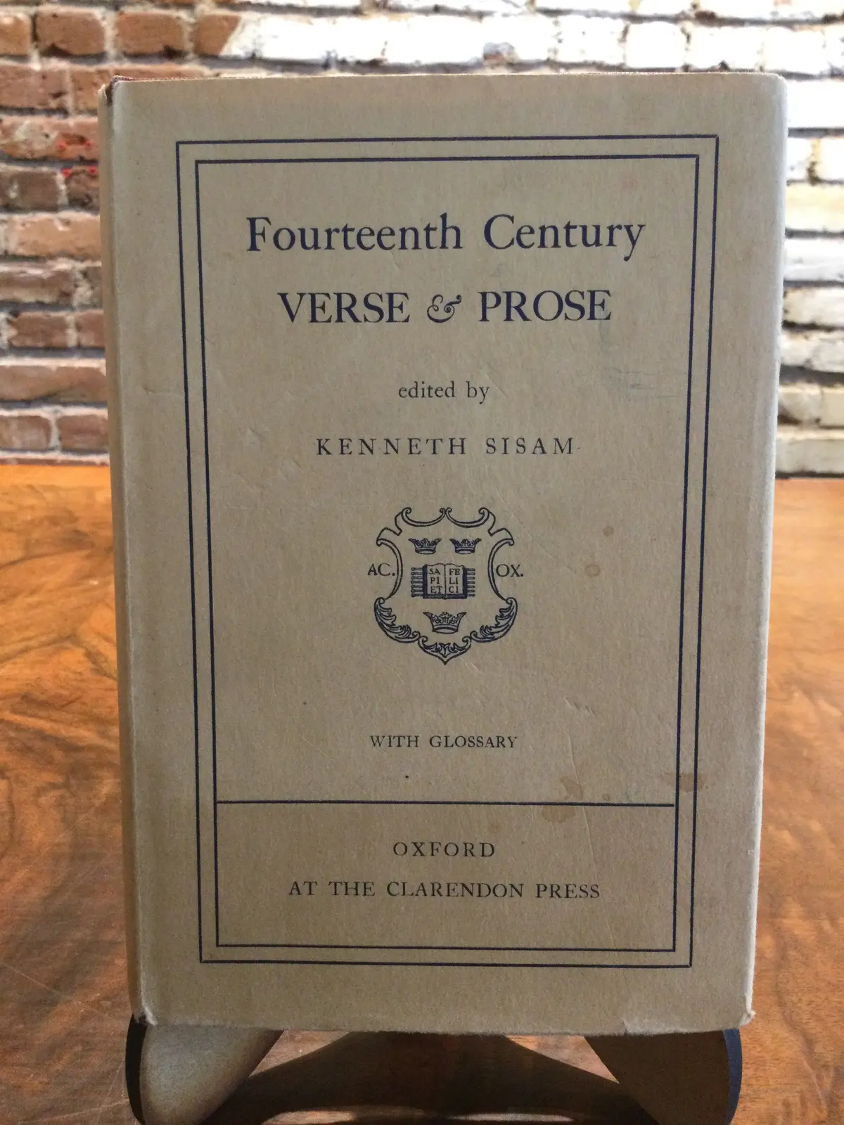 Sisam, Kenneth (Ed.): Fourteenth Century Verse & Prose [Used Hardcover] 1