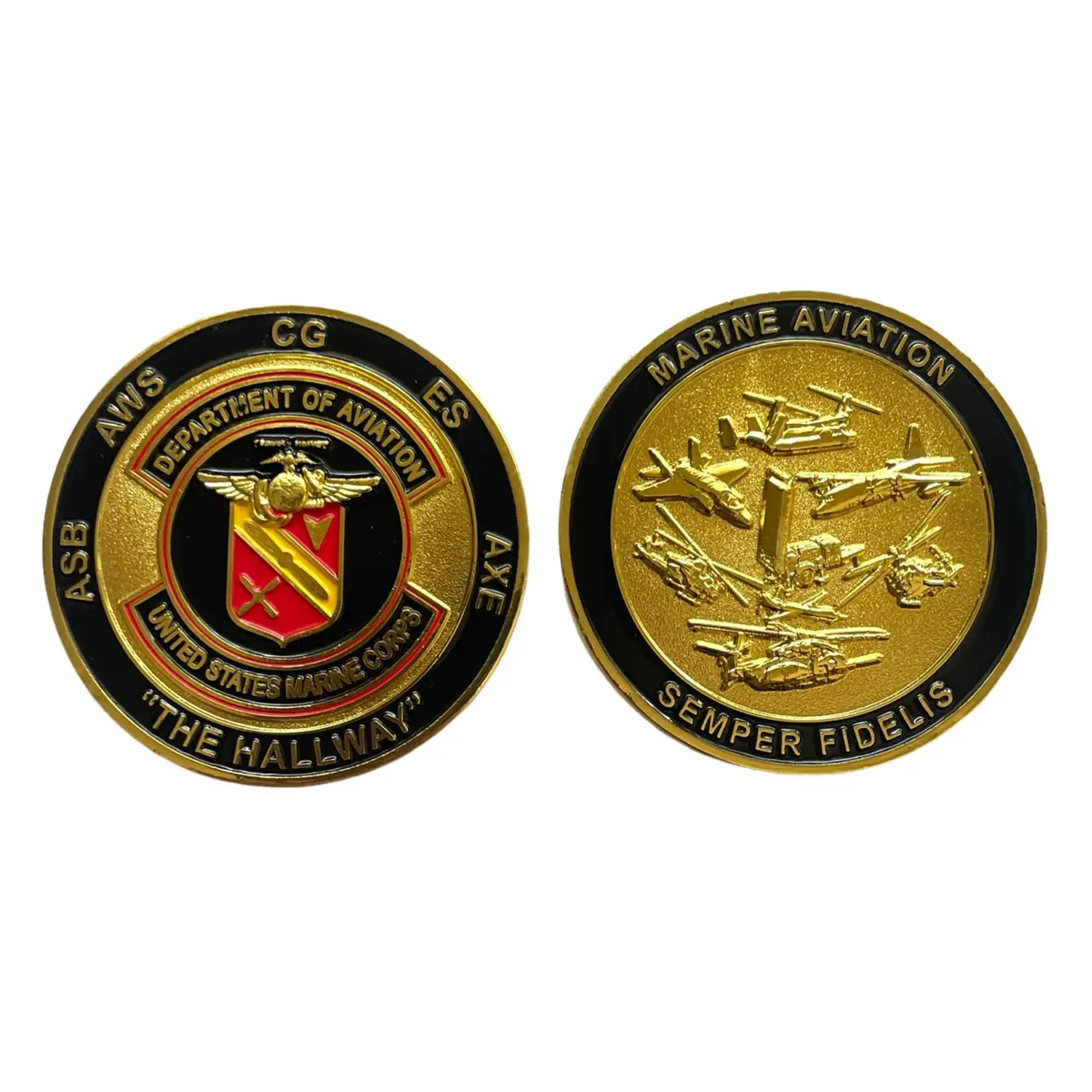 Officially Licensed Usmc Department Of Aviation Coin 1