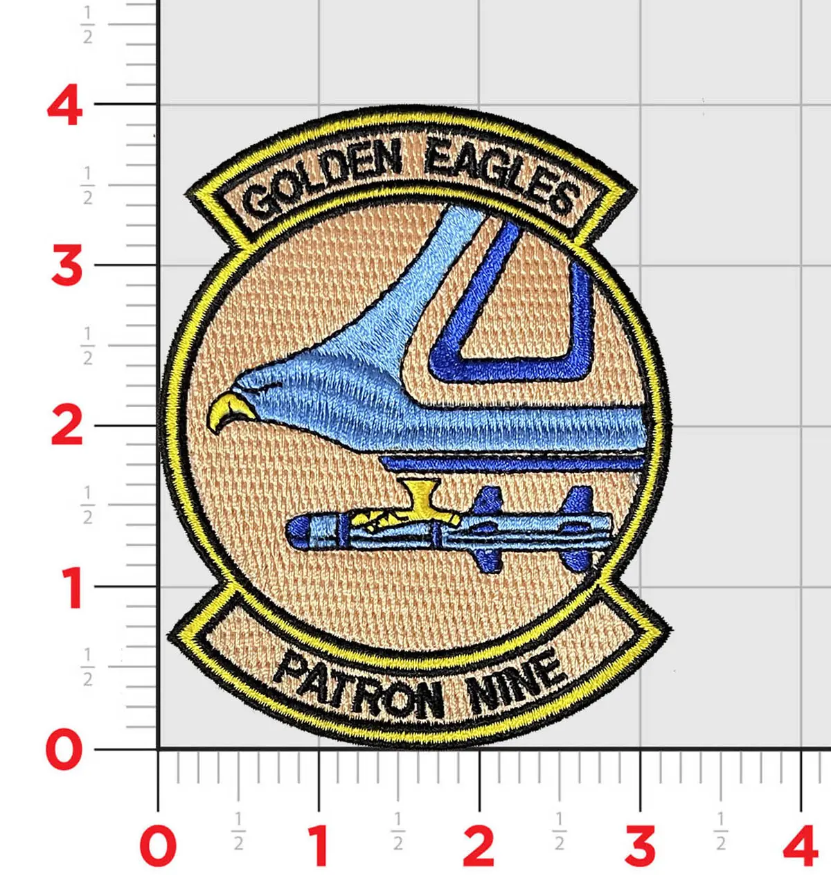 Officially Licensed Us Navy Vp-9 Golden Eagles Patch 2
