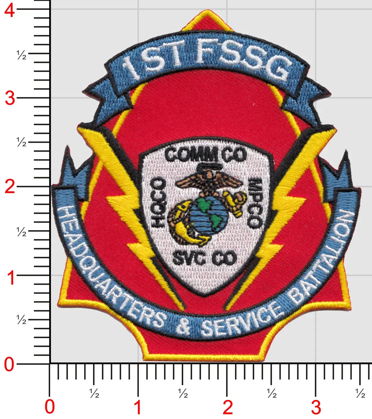 Officially Licensed Usmc 1St Fssg Field Services Support Group Patch 1