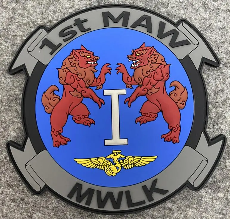 Officially Licensed Usmc 1St Marine Air Wing Pvc Patch 1