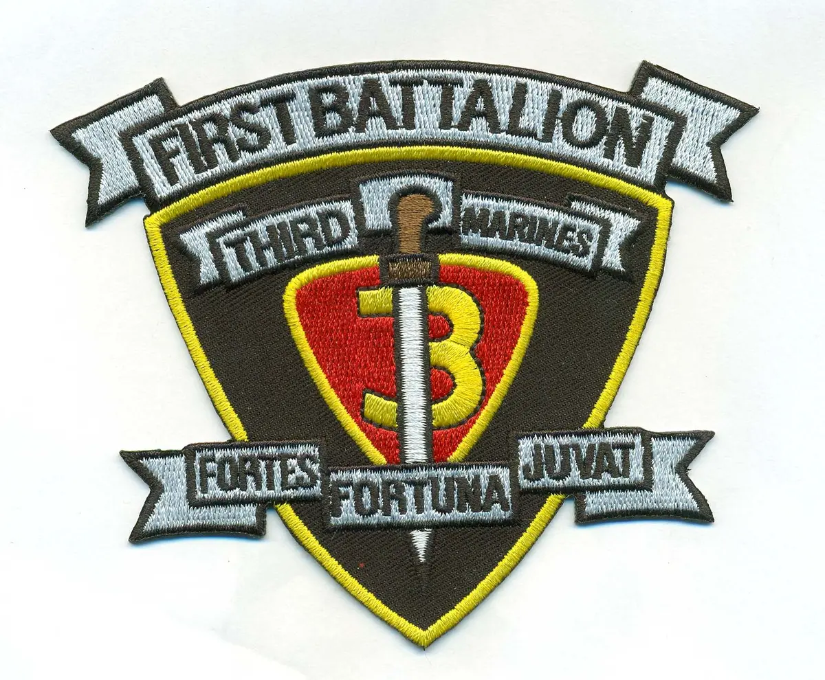 Officially Licensed Usmc 1St Bn 3Rd Marines Patch 1