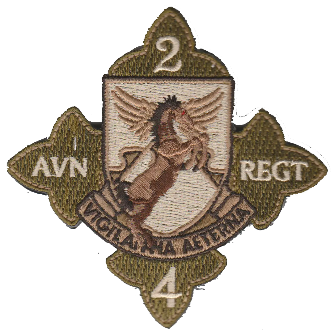 Us Army 2Nd Bn 4Th Avn Regiment Patch 1