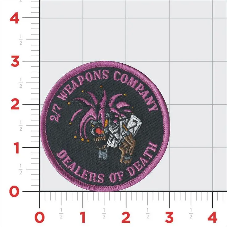 Official 2Nd Battalion 7Th Marine Regiment Weapons Company Patch 1