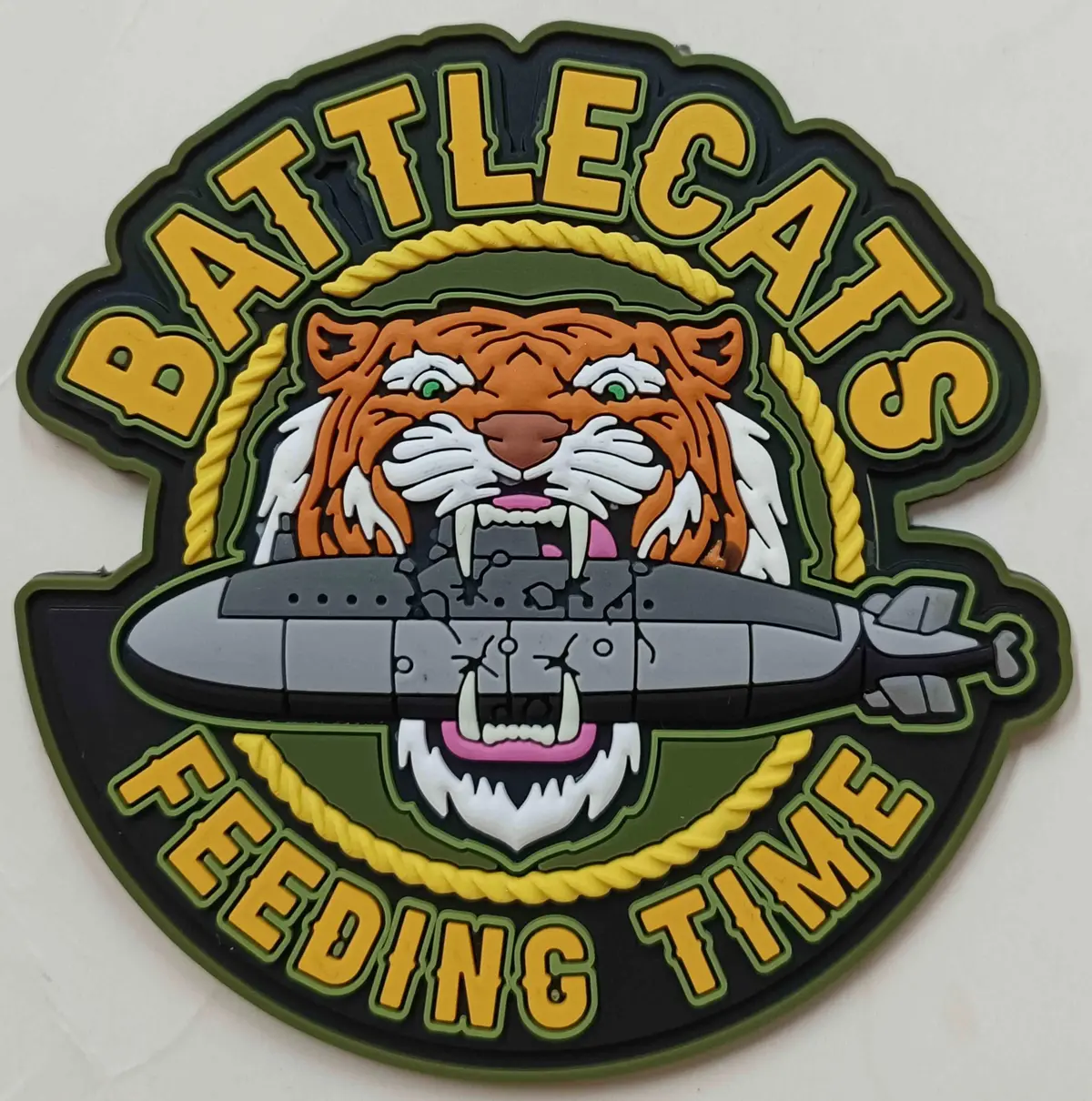 Official Hsm-73 Battle Cats Feeding Time Pvc Patch 1