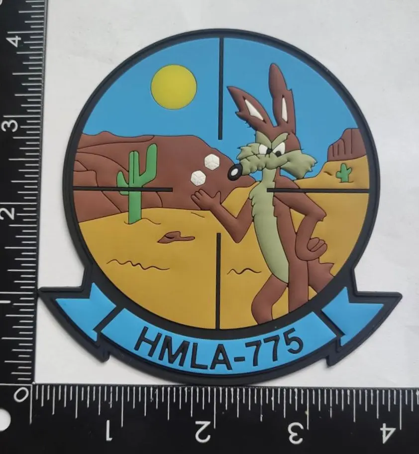 Officially Licensed Hmla-775 Coyotes Pvc Chest Patch 1