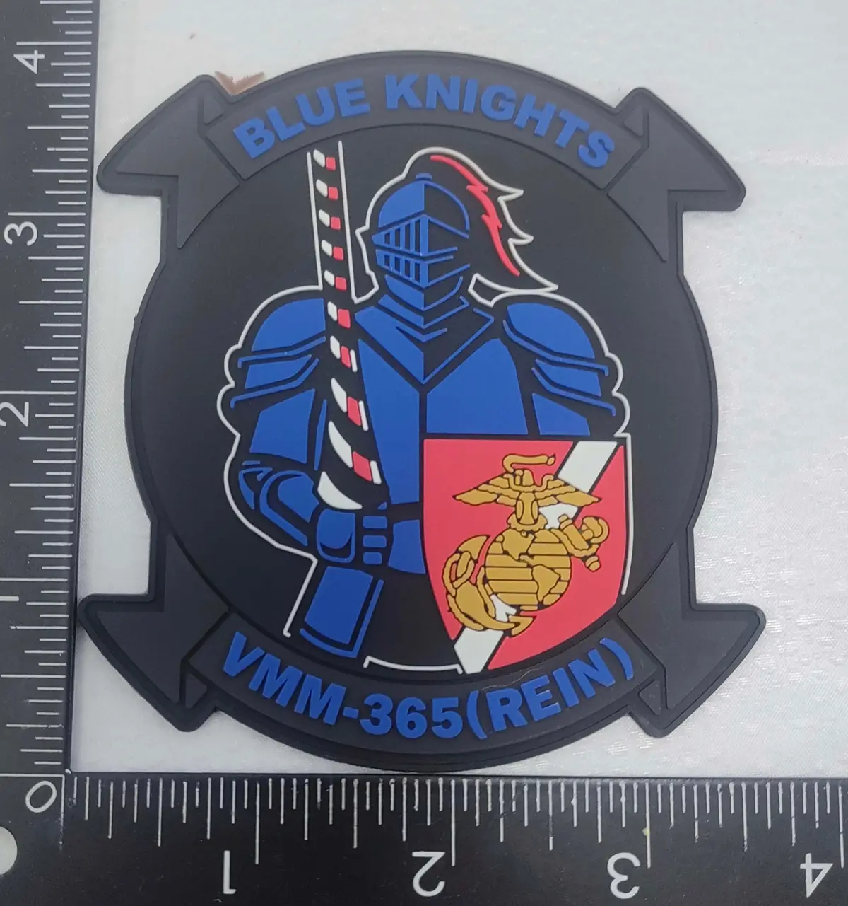 Officially Licensed Vmm-365 Rein Blue Knights Squadron Patches 1