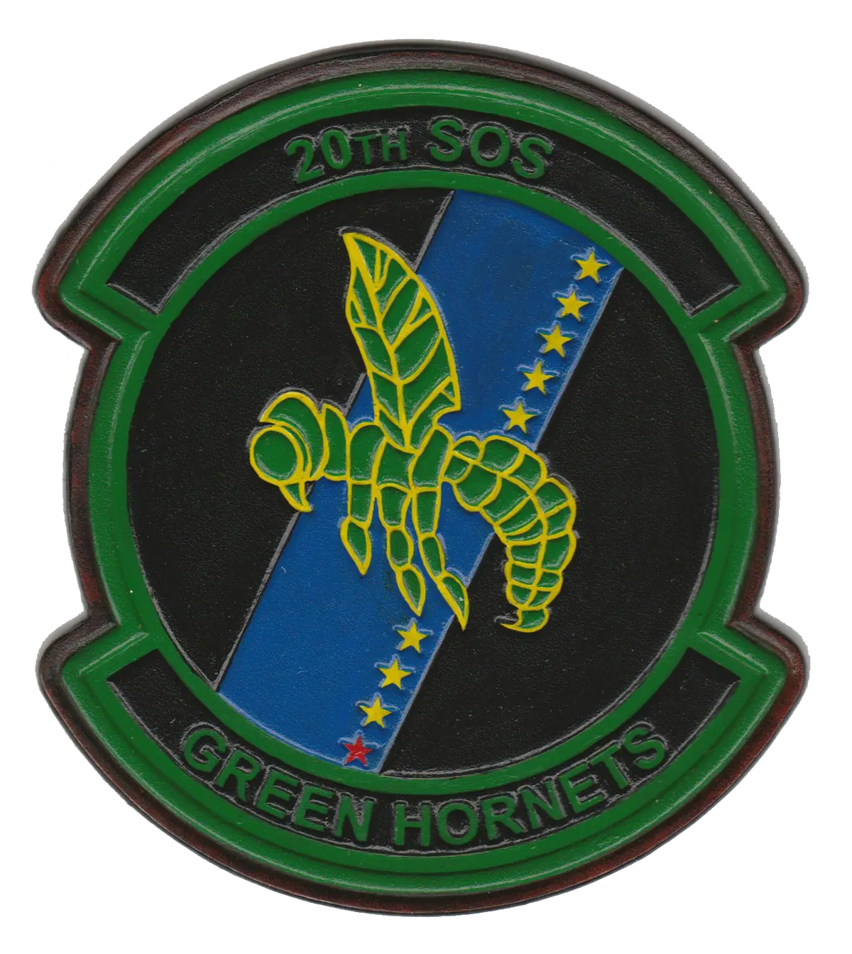 Usaf 20Th Sos Green Hornets Leather Patches 2